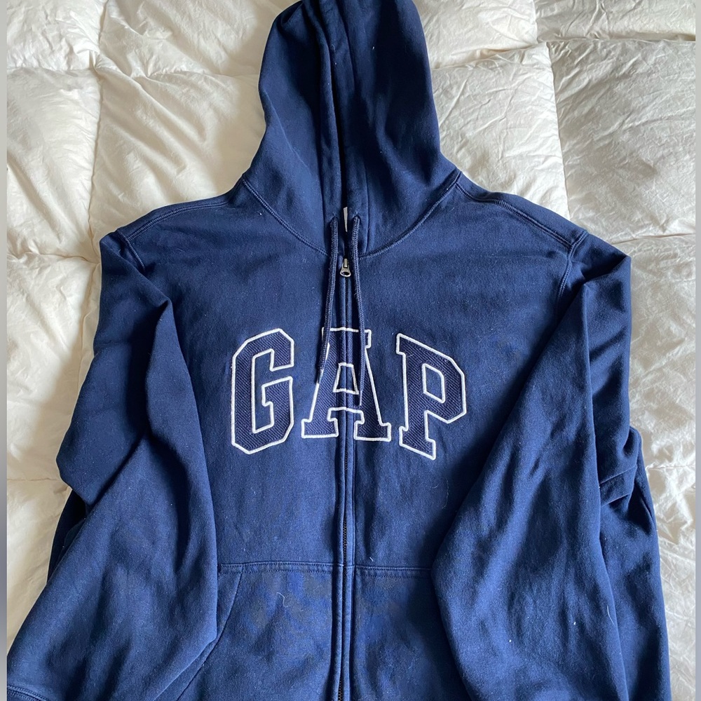 Vintage Men’s Navy Gap Hoodie